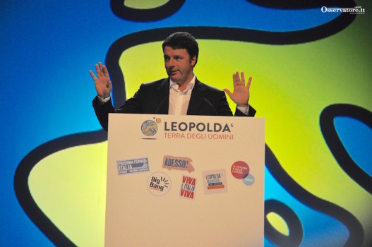 Matteo Renzi alla chiusura della Leopolda 6