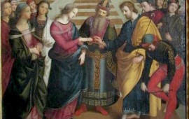 La pala d'altare Sposalizio della Vergine di Tommaso Lancisi