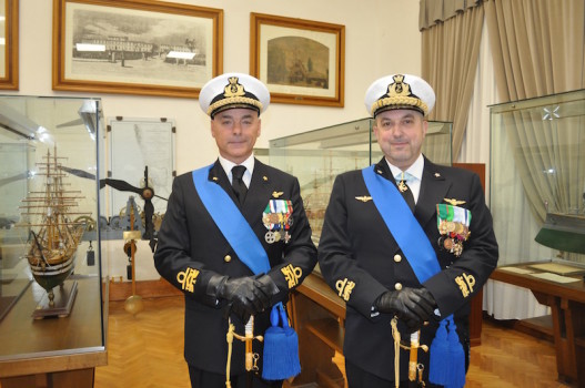 I contrammiragli Pierpaolo Ribuffo (a sin.) e Maurizio Ertreo
