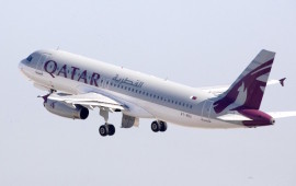 Un Airbus 320 di Qatar Airways