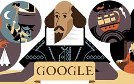 Il doodle in ricordo di William Shakespeare