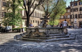 La fontana di piazza Santo Spirito a Firenze