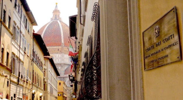 La sede della Sezione Controllo della Corte dei Conti a Firenze