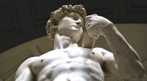 Il David di Michelangelo alla Galleria dell'Accademia di Firenze