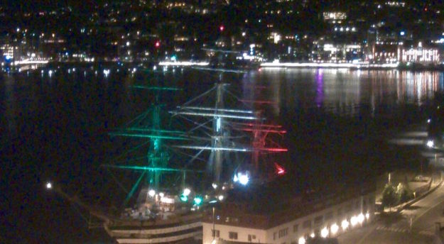 Nave Vespucci nel porto di Oslo