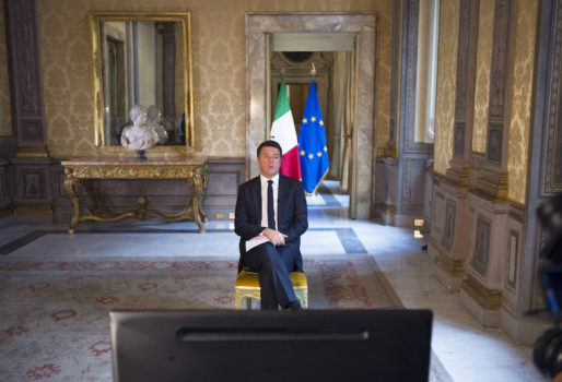 Matteo Renzi (Foto dal sito della Presidenza del Consiglio)