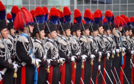 Allievi marescialli Carabinieri durante una cerimonia