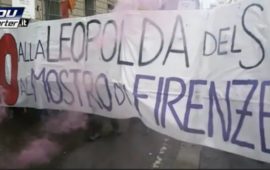 La manifestazione non autorizzata contro Renzi a Firenze il 5 novembre