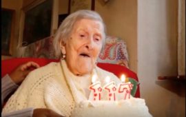 Emma Morano il giorno del suo 117° compleanno