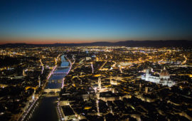 Illuminazione a led per Firenze entro il 2018 (Foto Massimo Sestini 2015 per Polizia di Stato)