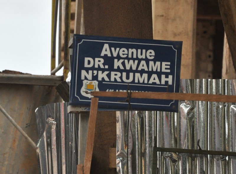 Il cartello di Kwame N'Krumah a Ouagadougou