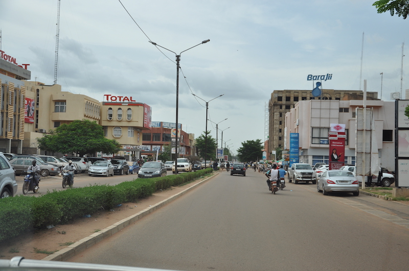 Kwame N'Krumah una delle principali strade di Ouagadougou