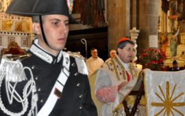 Il cardinale Giuseppe Betori durante l'omelia per la Virgo Fidelis 2017