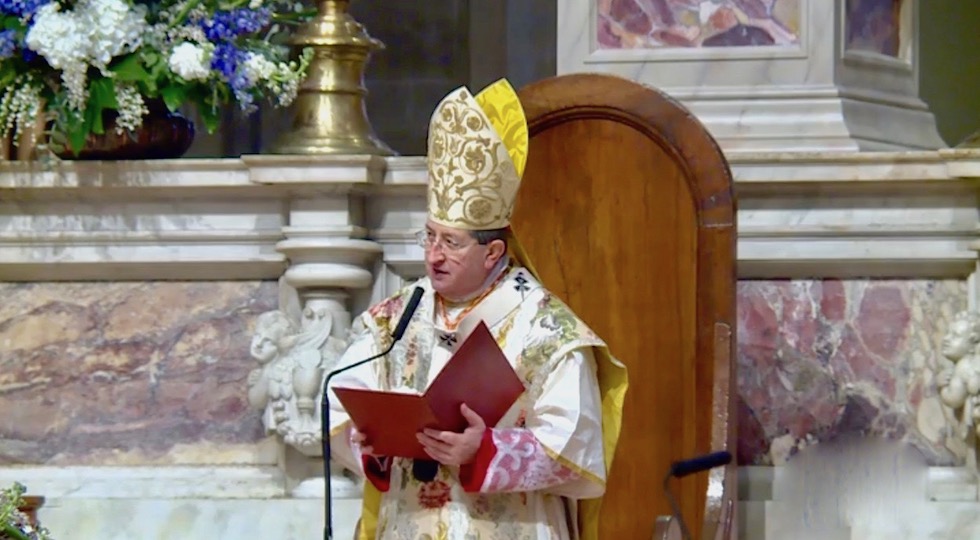 Il cardinale Giuseppe Betori durante la sua omelia in Duomo 