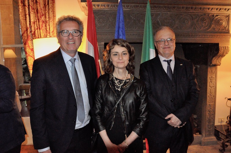 Pierre Gramegna, Francesca Basanieri sindaco di Cortona, Stefano Cacciaguerra Ranghieri 