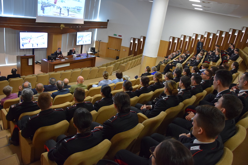 Un' aula della nuova Scuola Marescialli Carabinieri