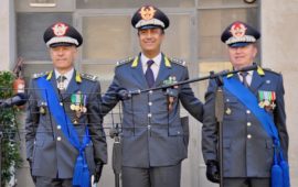 da sin. i generali Bruno Bartoloni, Edoardo Valente, Michele Carbone
