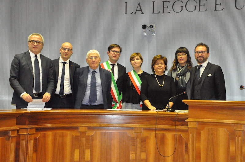 I firmatari del protocollo per gli Uffici di prossimità a Firenze ed Empoli