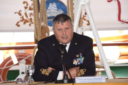 Ammiraglio Donato Marzano, comandante in capo della Squadra Navale
