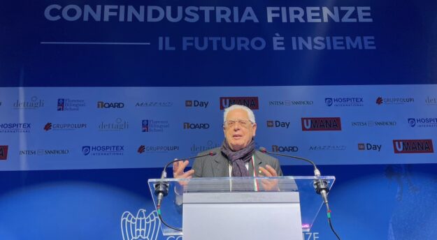 Maurizio Bigazzi, presidente di Confindustria Firenze all'assemblea 2021