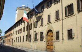 La sede del Geografico Militare in via Cesare Battisti a Firenze