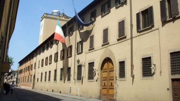 La sede del Geografico Militare in via Cesare Battisti a Firenze