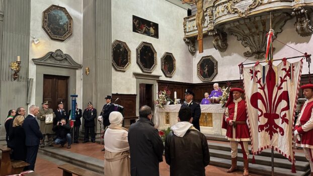 La cerimonia religiosa in ricordo di Fausto e Mariella Dionisi nella chiesa di San Giuseppe a Firenze