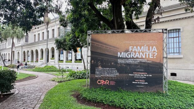 L'ingresso del Museo dell'immigrazione a San Paolo del Brasile, dove sono conservate molte testimonianze dei migranti italiani